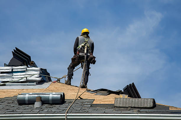 Professional Gutter Installation technician working in Troutdale, OR